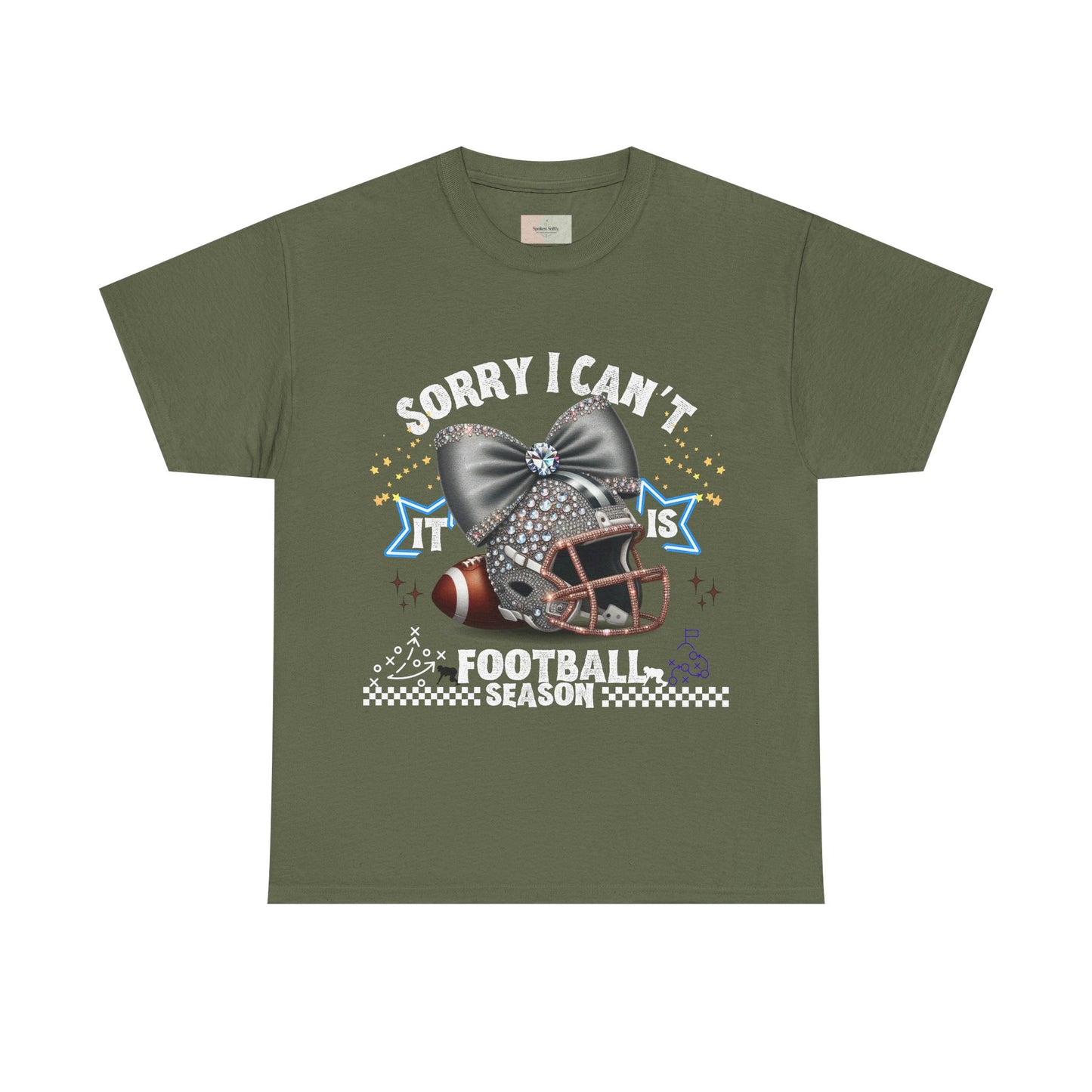 Football Season Bling Tee, Funny Football T-Shirt, Fall Sports Shirt, Unisex Graphic Tee, Gift for Sports Fans