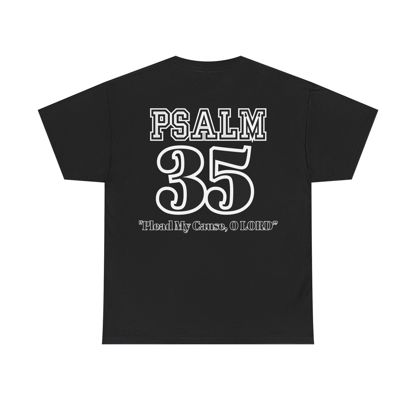 Unisex Heavy Cotton Tee with Psalm 35 Design, Faith-Based T-Shirt for Spirituality, Gift for Christians, Comfortable Everyday Wear, [...]