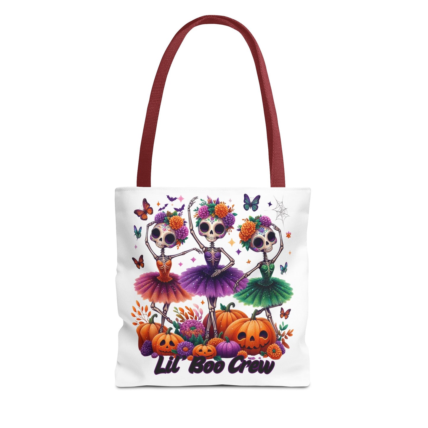 Halloween-Themed Tote Bag, Customizable Lil Boo Crew Halloween Tote, Spooky Gift Idea, Seasonal Shopping Bag, Fall Festival Accessory