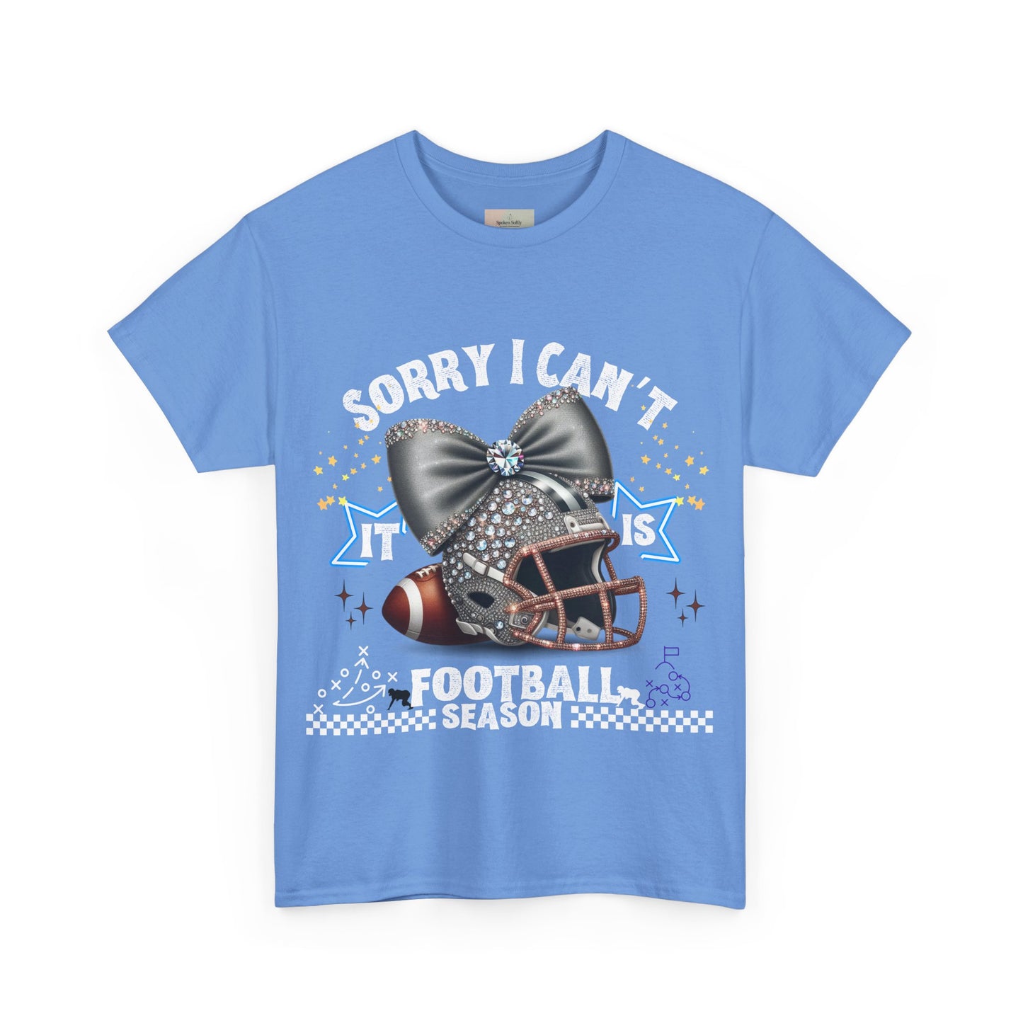 Football Season Bling Tee, Funny Football T-Shirt, Fall Sports Shirt, Unisex Graphic Tee, Gift for Sports Fans