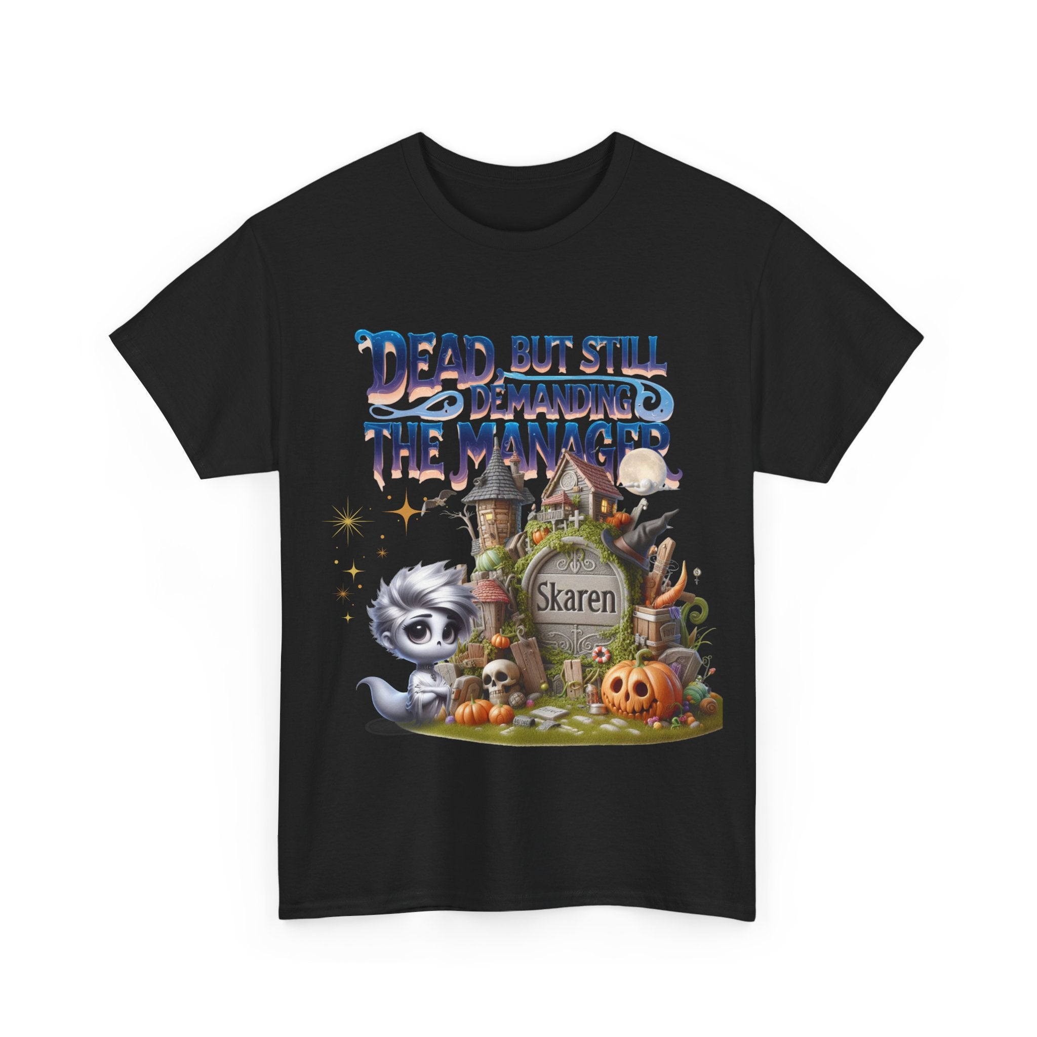 Halloween Demand Manager Tee - Funny Unisex Cotton Shirt, Gift for Karen Lovers, Spooky Season Apparel, Party T-Shirt, Humor Top