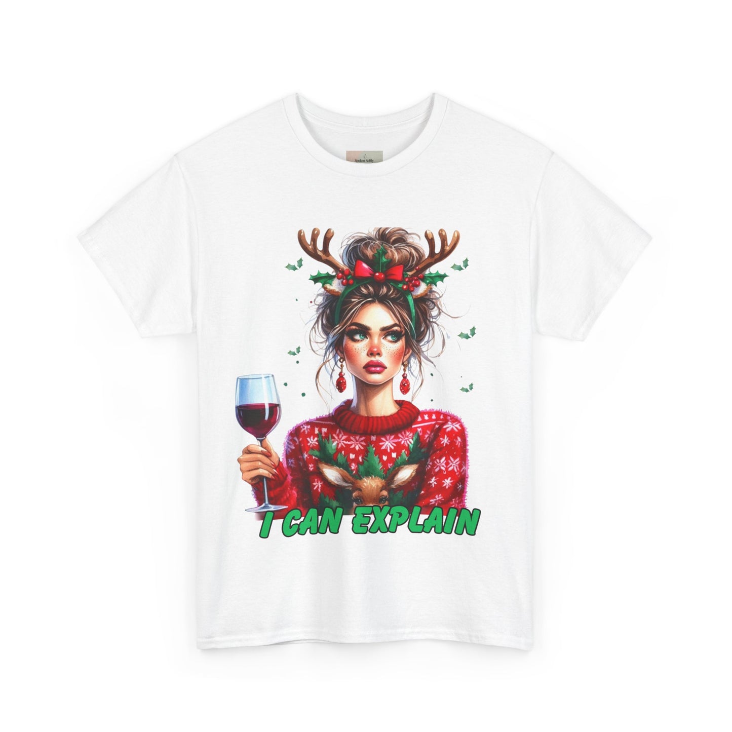 Festive Christmas Tee, I Can Explain Seasonal Top, Holiday Apparel, Unisex Holiday Shirt, Funny Christmas Outfit