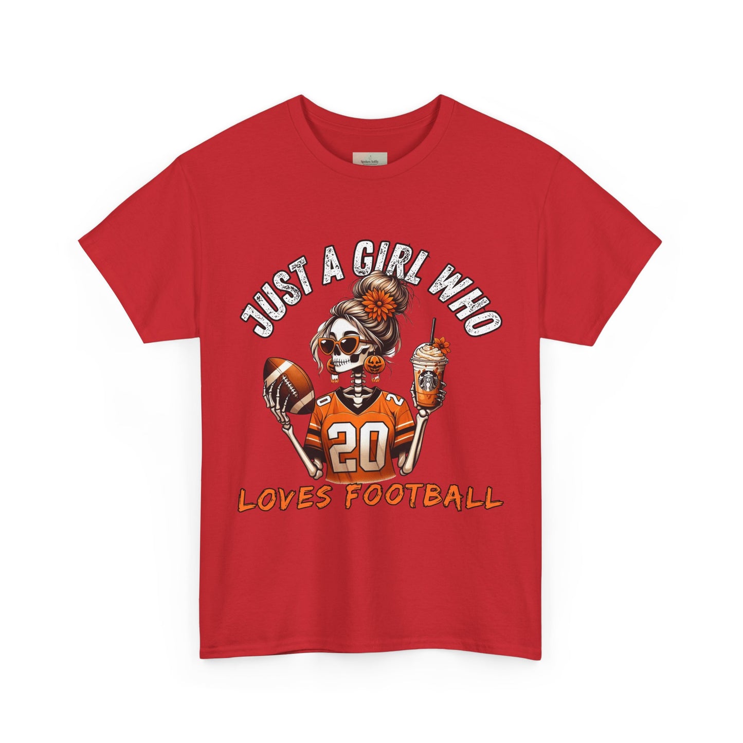 Just a Girl Who Loves Football Unisex Tee, Casual Sports T-Shirt, Football Fan Gift, Game Day Apparel, Fall Sports Top