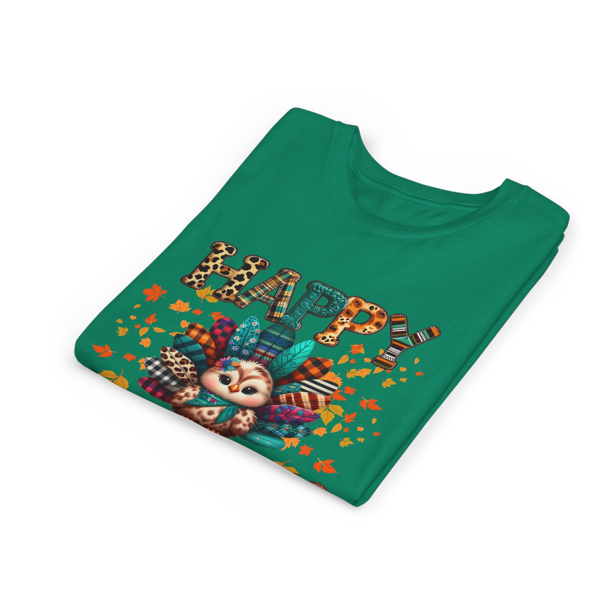 Thanksgiving Turkey Youth Tee, Kids Holiday Shirt, Autumn Graphic Tee, Family Thanksgiving Outfit, Cute Fall Apparel