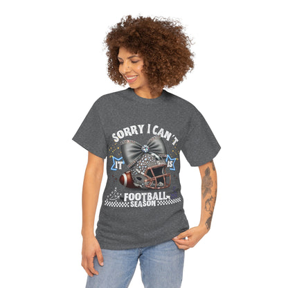 Football Season Bling Tee, Funny Football T-Shirt, Fall Sports Shirt, Unisex Graphic Tee, Gift for Sports Fans
