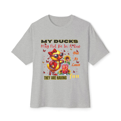 Fun Ducks Graphic Tee - Oversized Tee for Summer Vibes, Gift for Duck Lovers, Beach Days, Casual Wear, Unique Gift Idea
