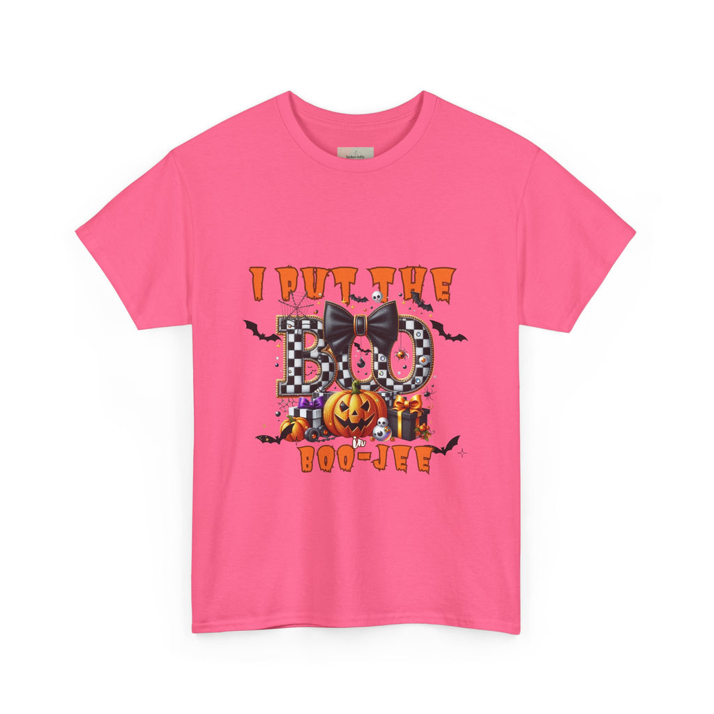 Halloween Themed Unisex Tee - I Put The Boo In Boo-Jew, Cute Funny Halloween T-Shirt, Spooky Season Apparel, Halloween Party Wear, [...]