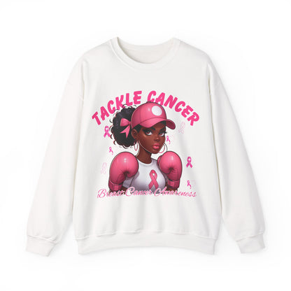 Awareness Sweatshirt - Tackle Cancer Crewneck, Unisex Pink Awareness Pullover, Breast Cancer Support Gift, Cozy Charity Apparel,