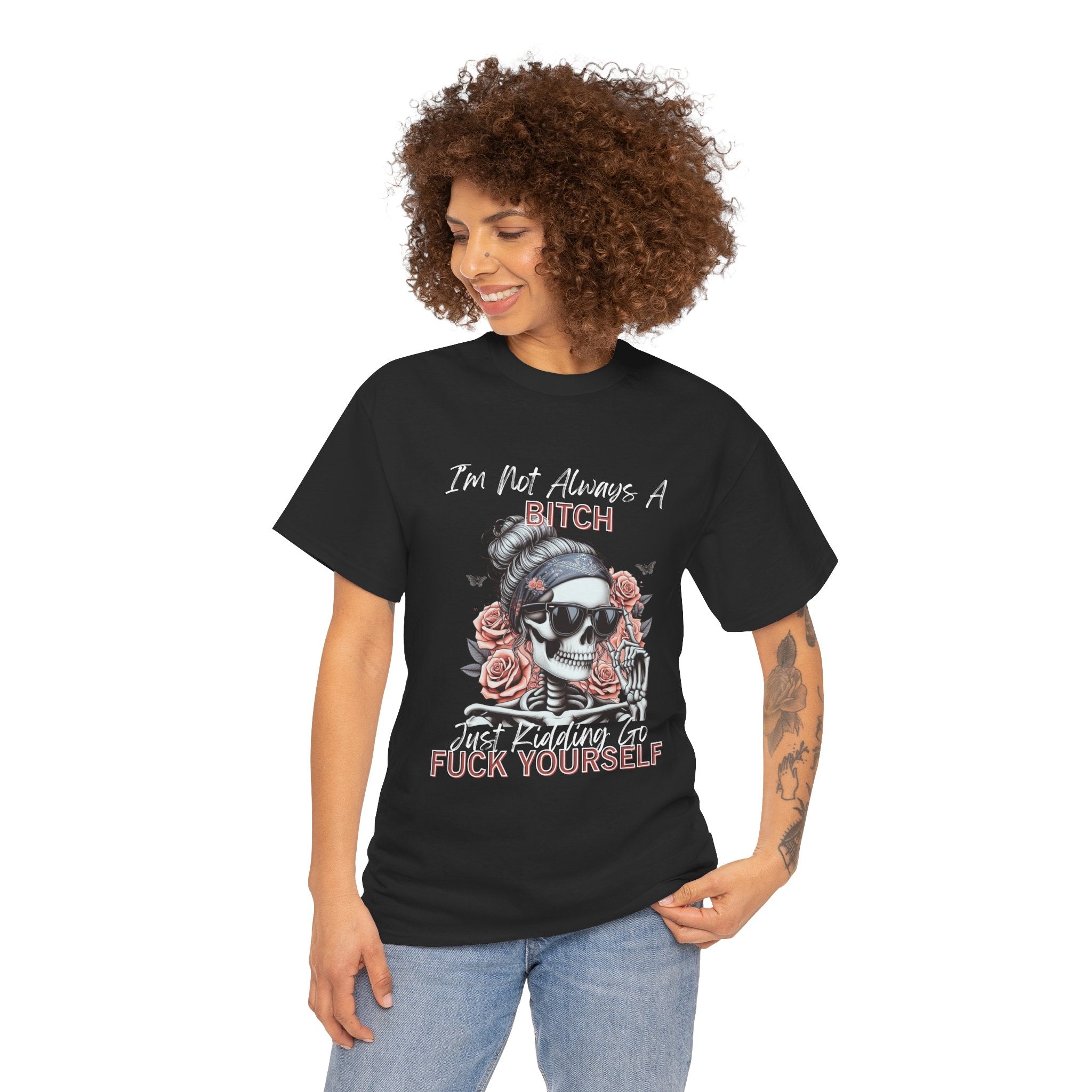 Edgy Graphic Tee, Funny Skull Shirt, Unisex Cotton T-Shirt, Gift for Her, Halloween Shirt, Alternative Fashion