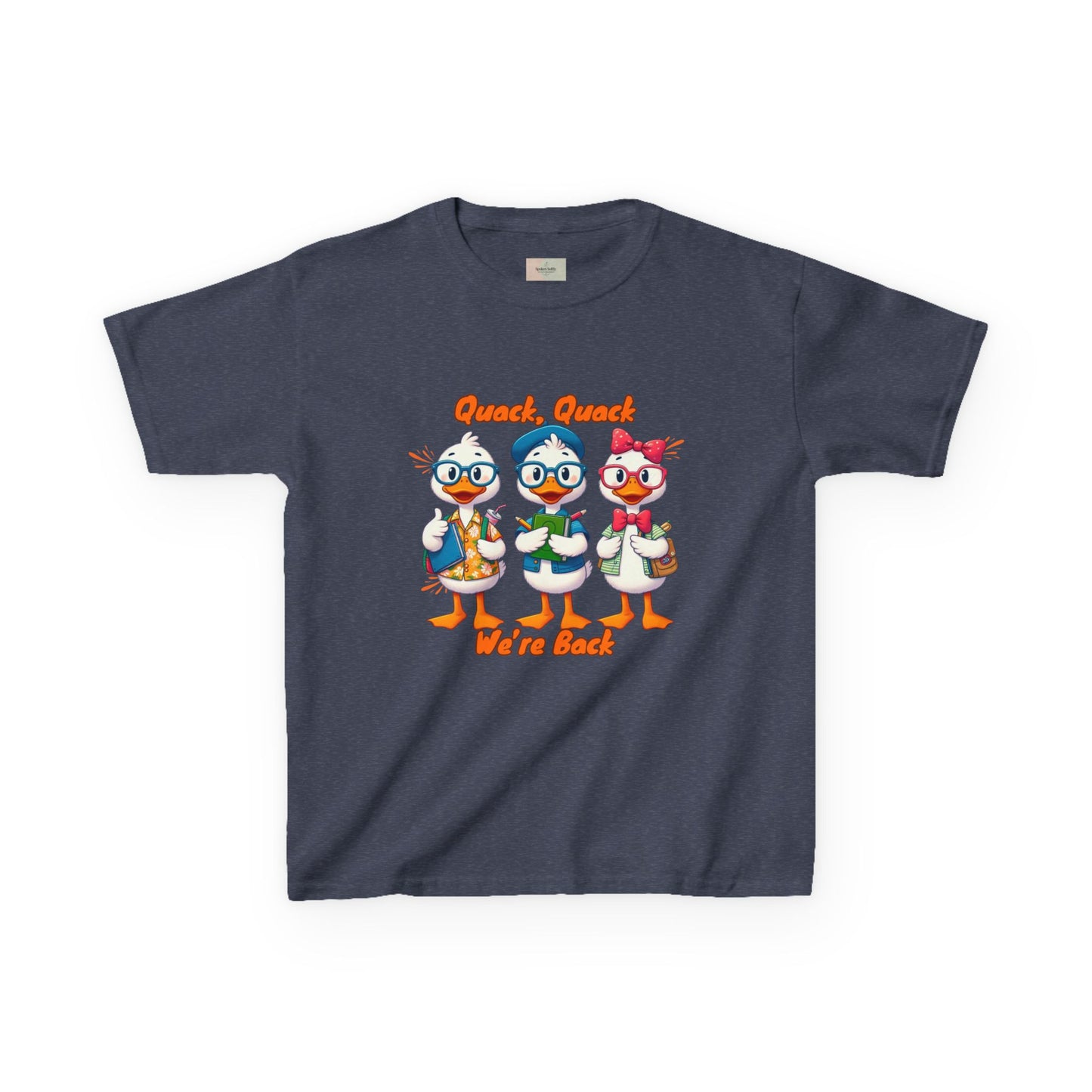 Kids Quack Quack Tee, Fun Back To School Shirt, Duck Graphic Tee, Gift for Children, Playful Kids Apparel