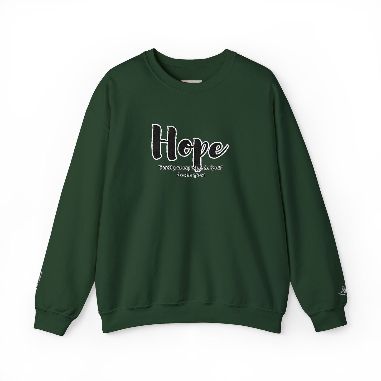 Hopeful Inspirational Crewneck Sweatshirt, Cozy Gift for Faith, Daily Motivation, Religious Apparel, Unisex Hope Sweatshirt