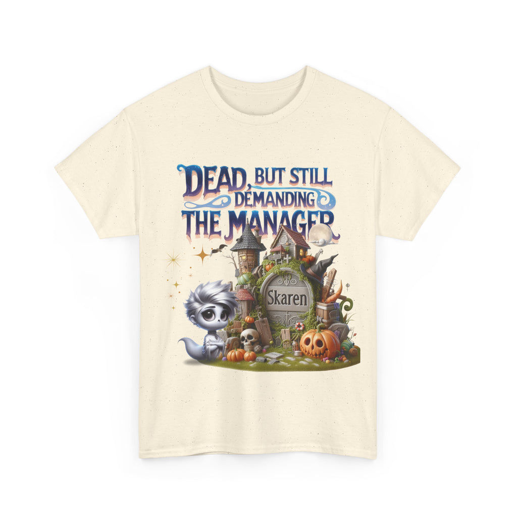 Halloween Demand Manager Tee - Funny Unisex Cotton Shirt, Gift for Karen Lovers, Spooky Season Apparel, Party T-Shirt, Humor Top