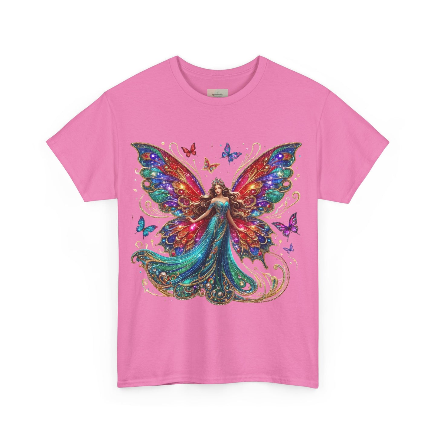 Fantasy Fairy Unisex Heavy Cotton Tee - Enchanting Artwork for Nature Lovers, Magical Gift, Boho Style, Summer Fashion, Unique Tee