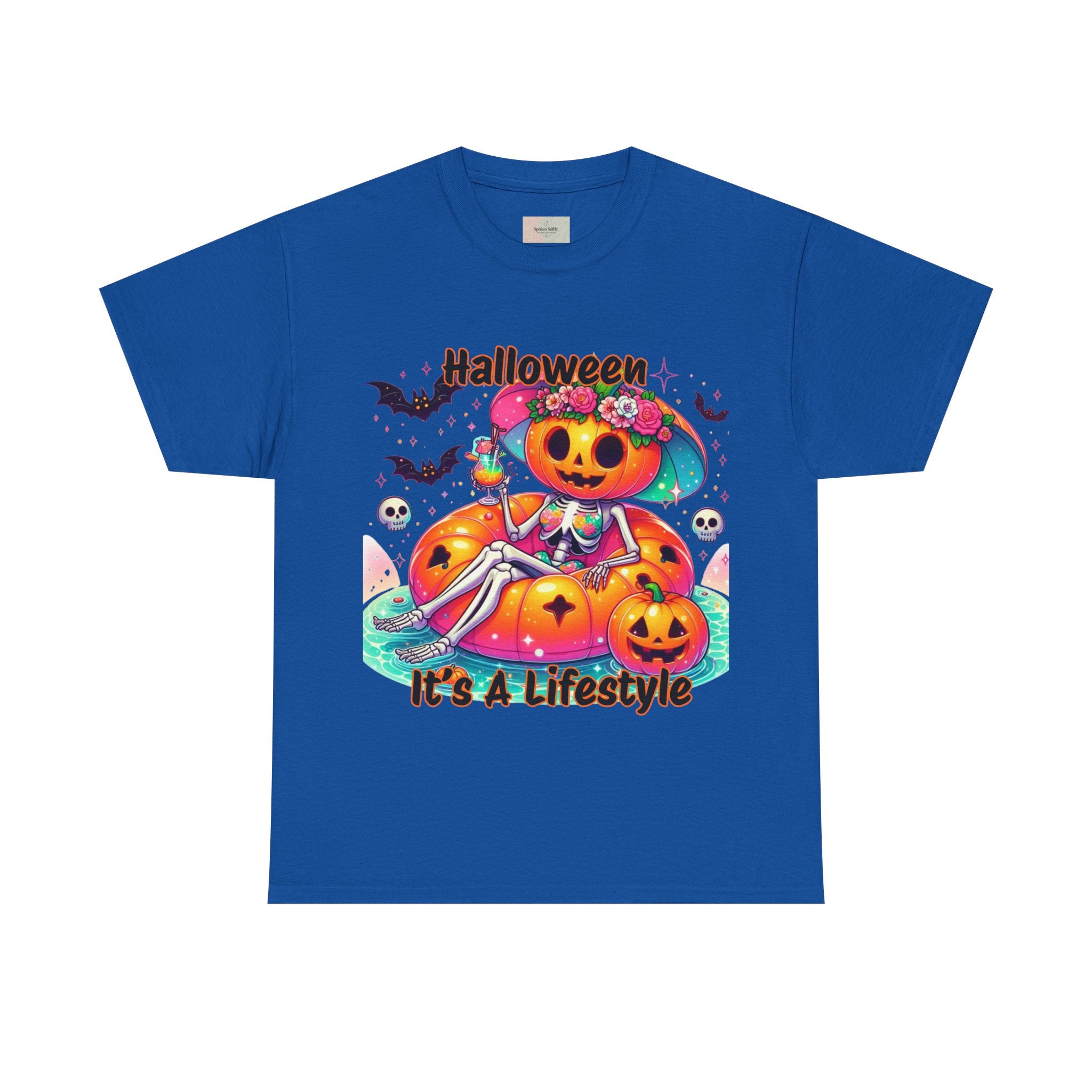 Halloween Lifestyle Unisex Heavy Cotton Tee, Spooky T-Shirt, Halloween Apparel, Festive Gift, Seasonal Wear