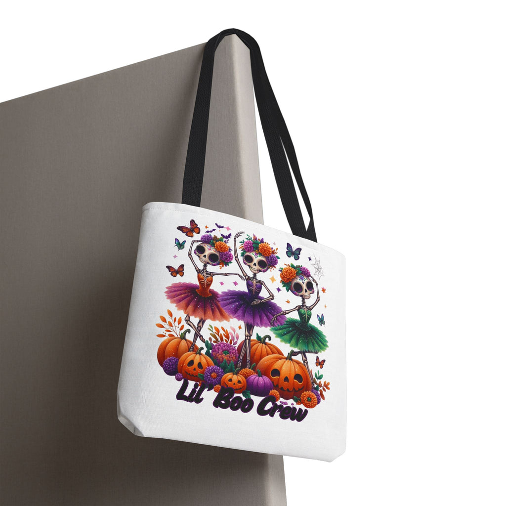 Halloween-Themed Tote Bag, Customizable Lil Boo Crew Halloween Tote, Spooky Gift Idea, Seasonal Shopping Bag, Fall Festival Accessory