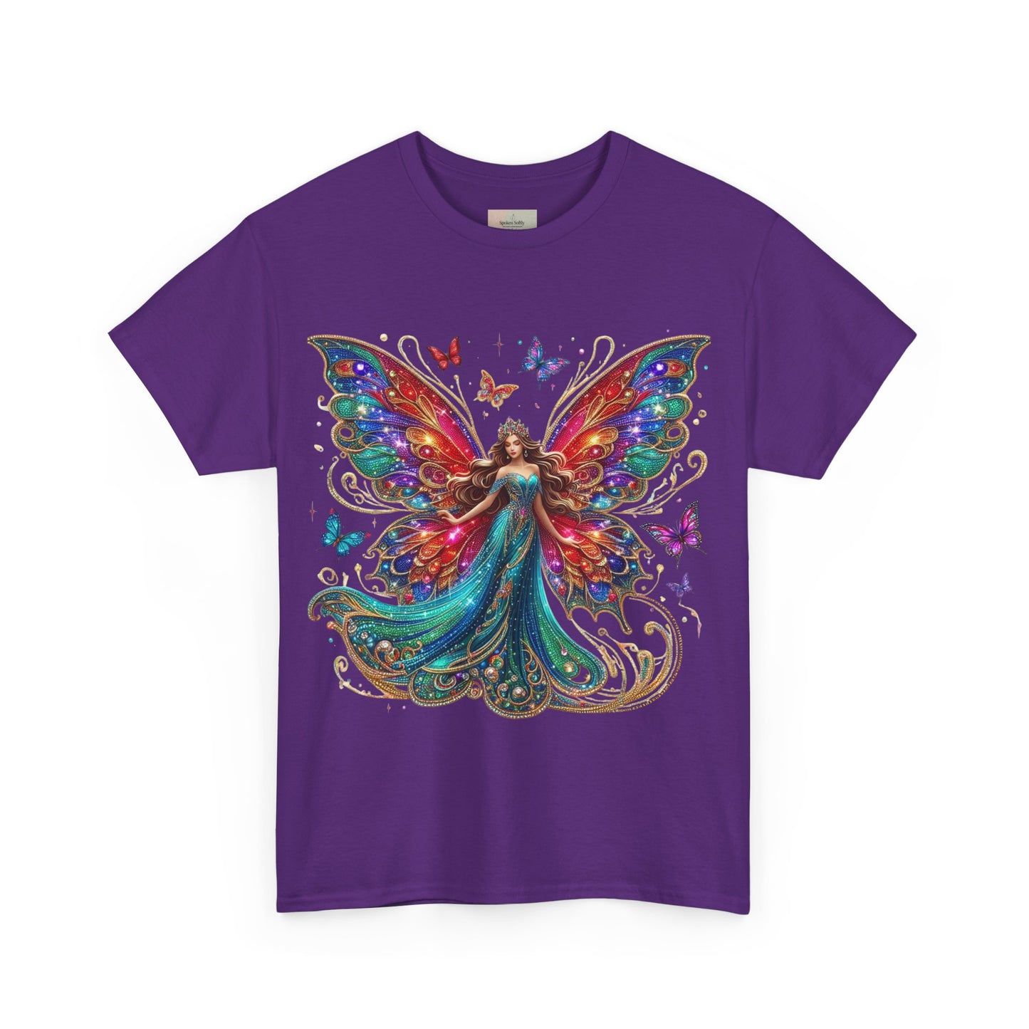 Fantasy Fairy Unisex Heavy Cotton Tee - Enchanting Artwork for Nature Lovers, Magical Gift, Boho Style, Summer Fashion, Unique Tee
