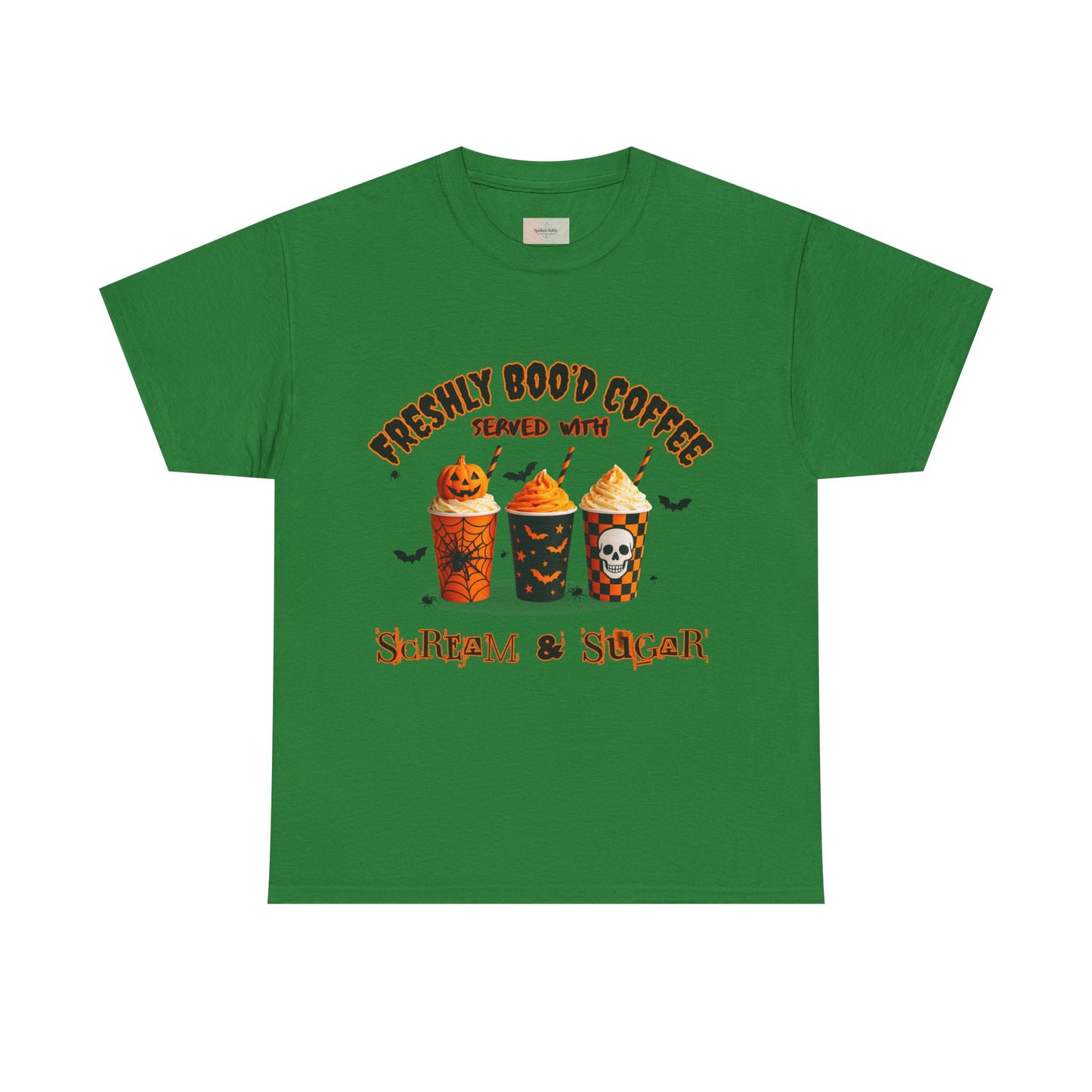 Halloween Coffee Tee, Fun Graphic T-Shirt, Unisex Shirt for Pumpkin Spice Lovers, Spooky Season Apparel, Boo-tiful Halloween Gift