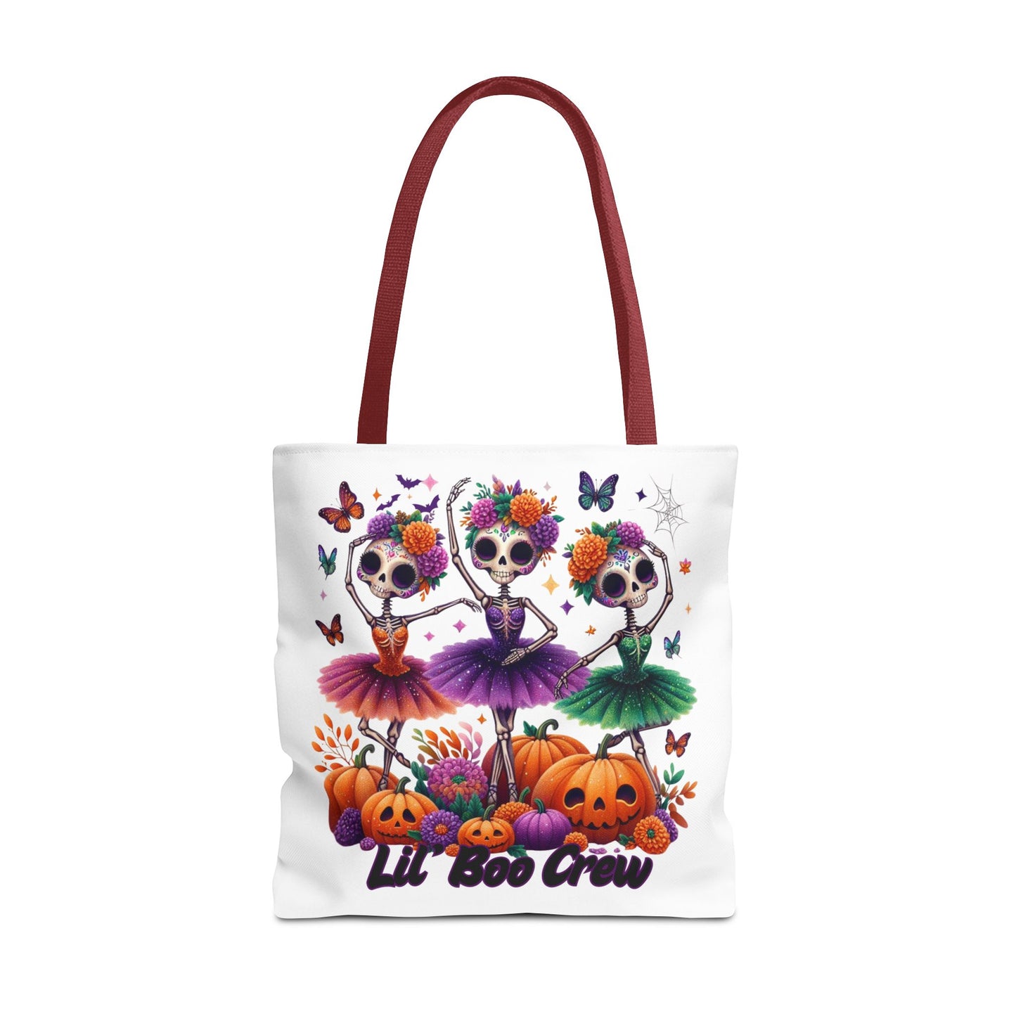 Halloween-Themed Tote Bag, Customizable Lil Boo Crew Halloween Tote, Spooky Gift Idea, Seasonal Shopping Bag, Fall Festival Accessory
