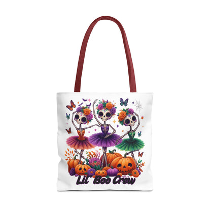 Halloween-Themed Tote Bag, Customizable Lil Boo Crew Halloween Tote, Spooky Gift Idea, Seasonal Shopping Bag, Fall Festival Accessory