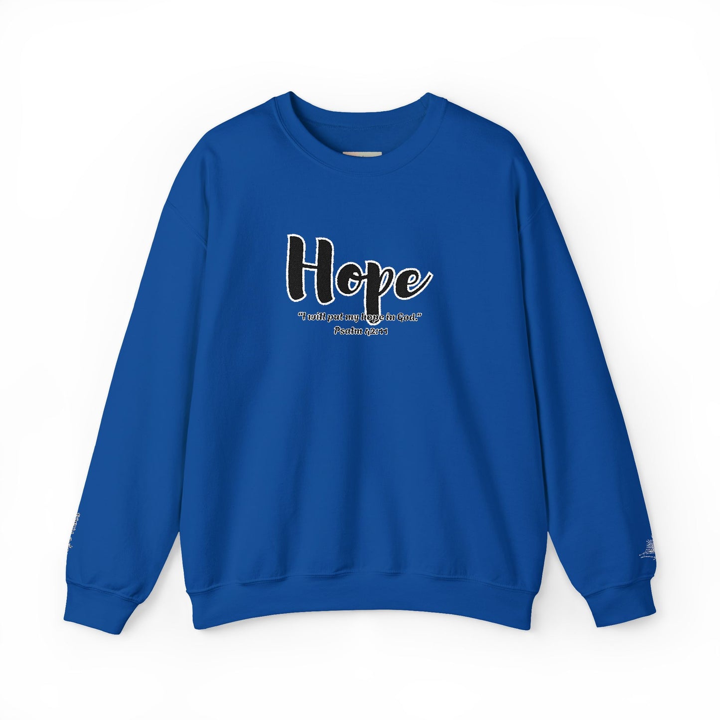Hopeful Inspirational Crewneck Sweatshirt, Cozy Gift for Faith, Daily Motivation, Religious Apparel, Unisex Hope Sweatshirt