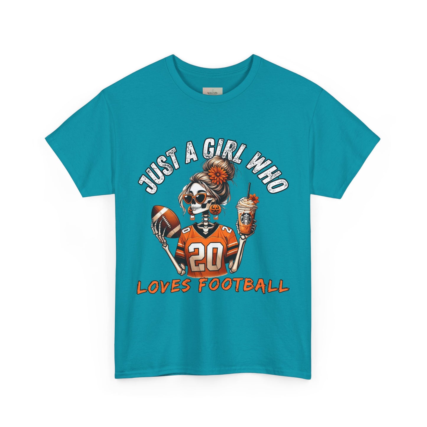 Just a Girl Who Loves Football Unisex Tee, Casual Sports T-Shirt, Football Fan Gift, Game Day Apparel, Fall Sports Top