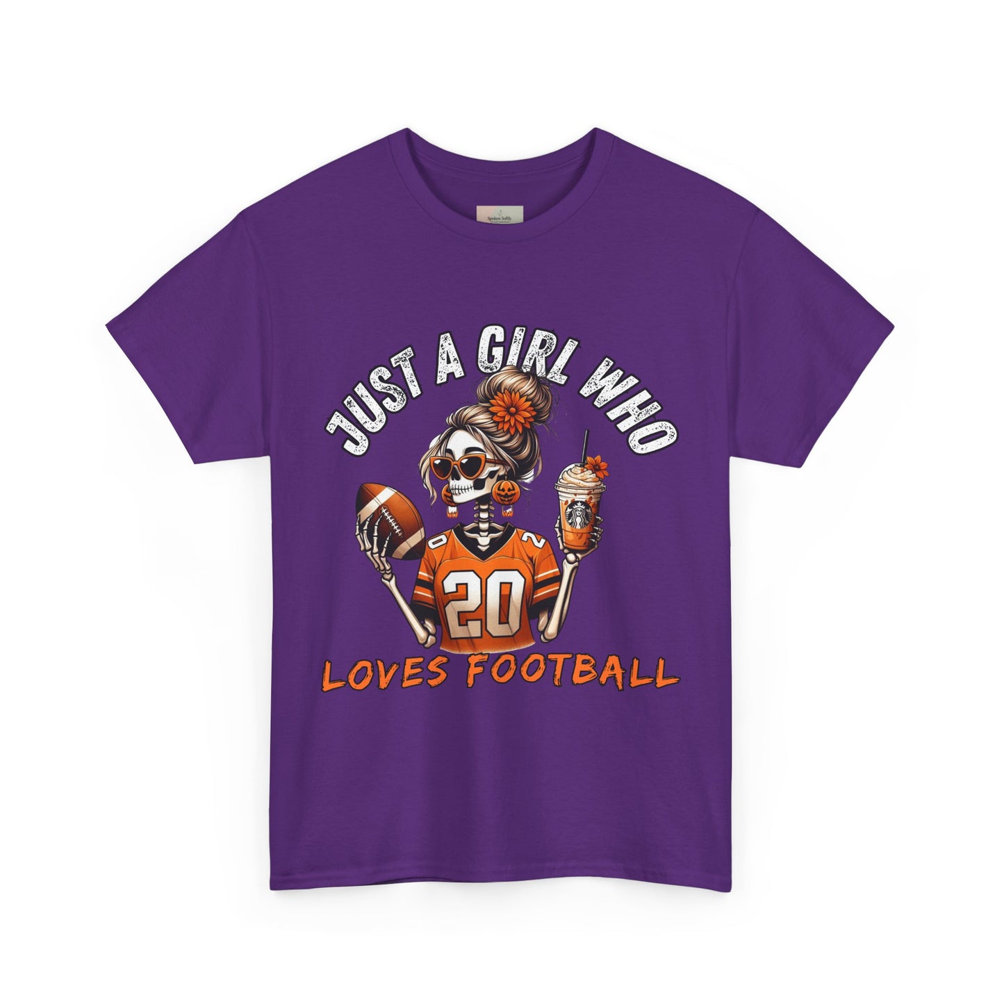 Just a Girl Who Loves Football Unisex Tee, Casual Sports T-Shirt, Football Fan Gift, Game Day Apparel, Fall Sports Top