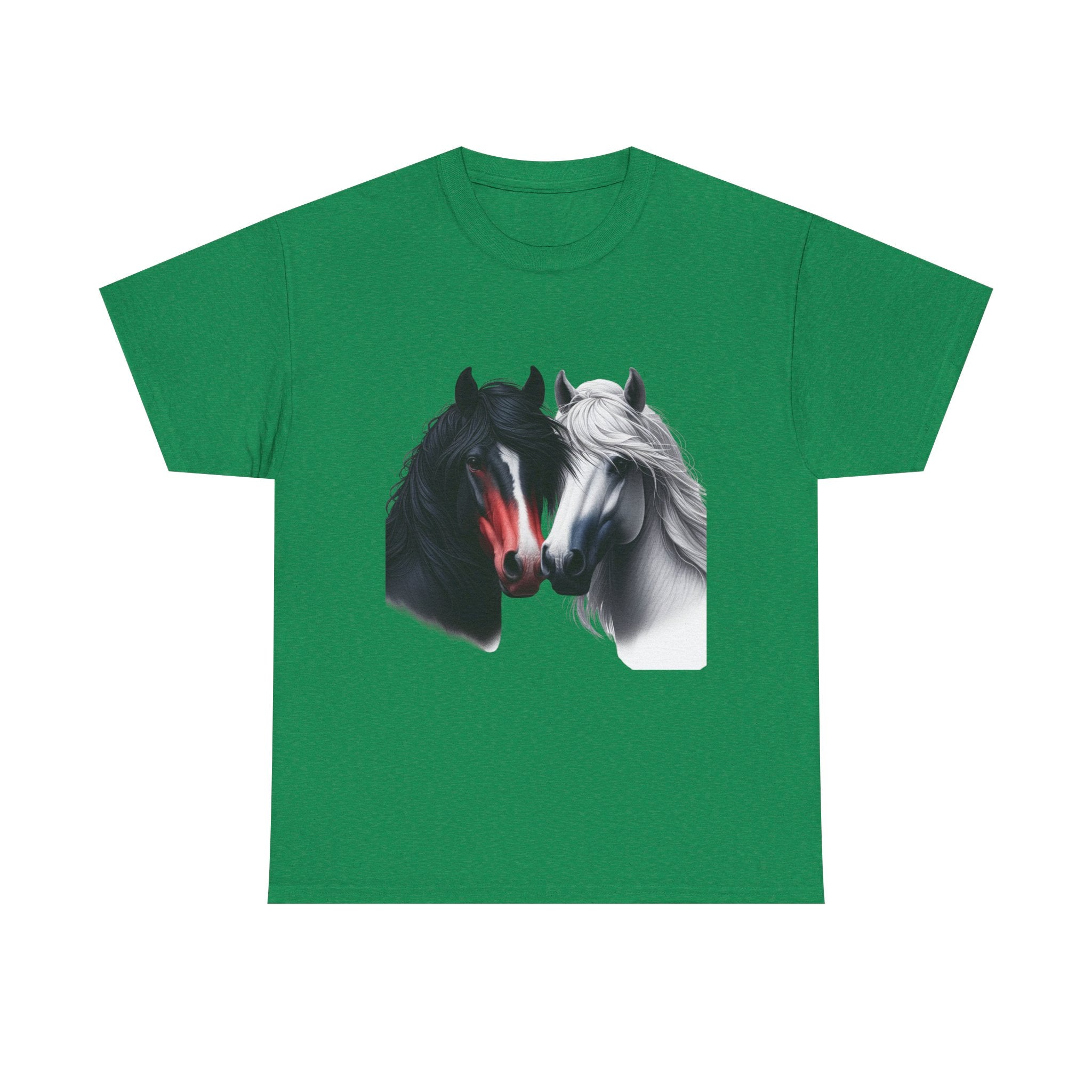 Black and White Horse Graphic Tee, Unisex T-Shirt, Equestrian Gift, Casual Wear, Horse Lover Apparel, Horse-Themed T-Shirt