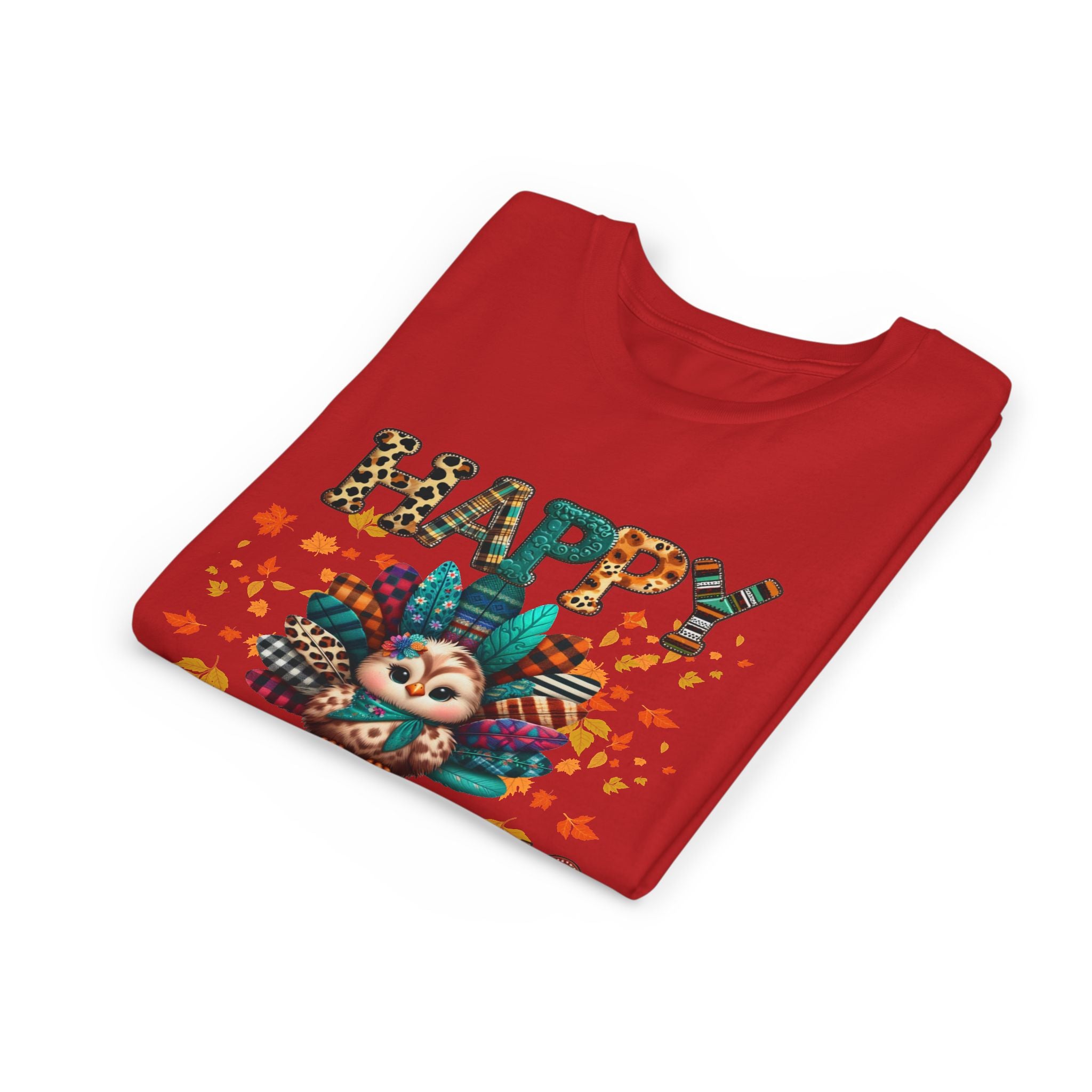 Thanksgiving Turkey Youth Tee, Kids Holiday Shirt, Autumn Graphic Tee, Family Thanksgiving Outfit, Cute Fall Apparel