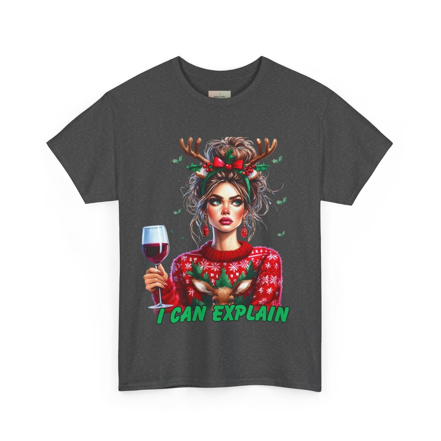 Festive Christmas Tee, I Can Explain Seasonal Top, Holiday Apparel, Unisex Holiday Shirt, Funny Christmas Outfit