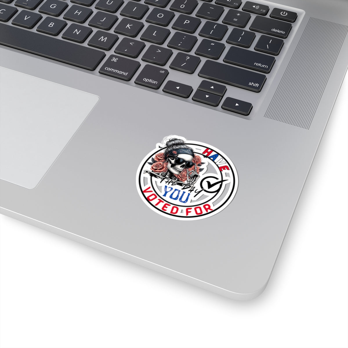 Voting Skull Kiss-Cut Stickers | Election Day Decor, Political Gifts, Laptop Art, Fun Stickers, Voter Awareness