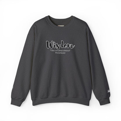 Wisdom Sweatshirt – “The Lord Gives Wisdom” Christian Crewneck, Inspirational Faith-Based Pullover, Cozy Unisex Apparel, Encouraging Gift for Believers