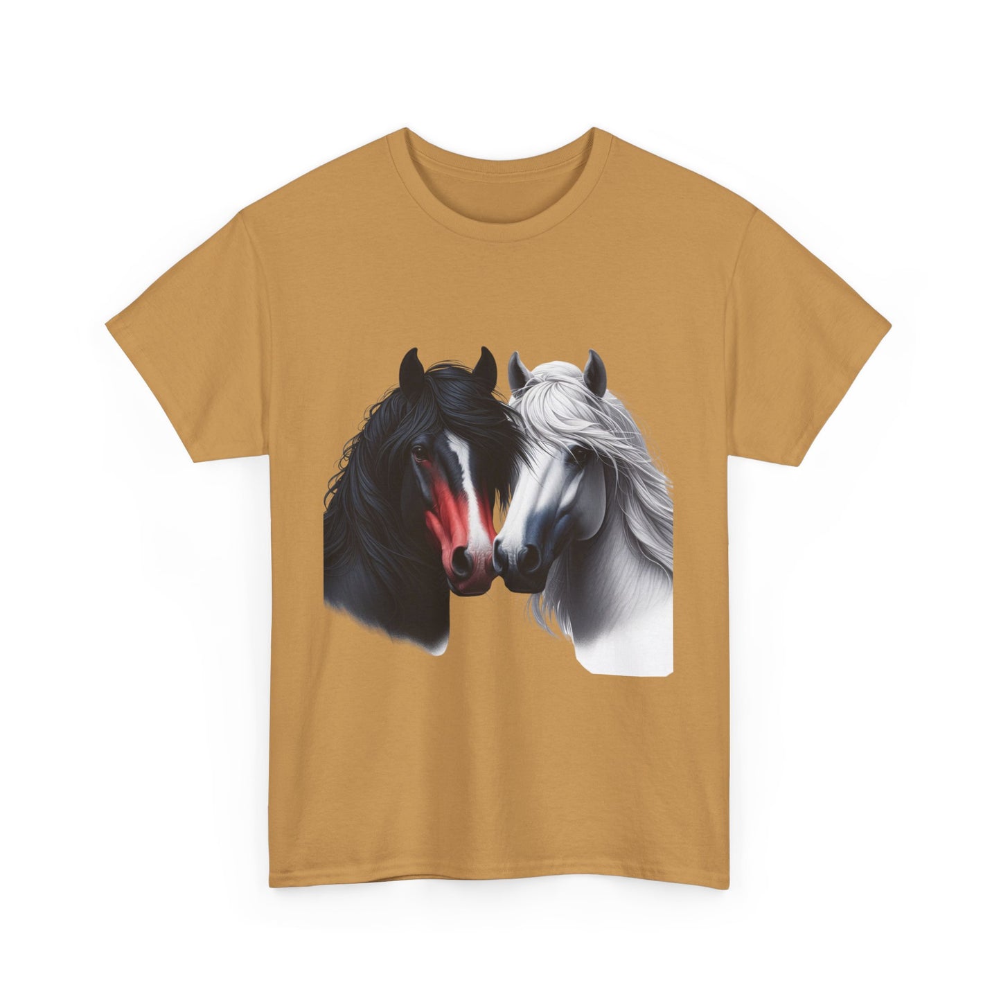 Black and White Horse Graphic Tee, Unisex T-Shirt, Equestrian Gift, Casual Wear, Horse Lover Apparel, Horse-Themed T-Shirt