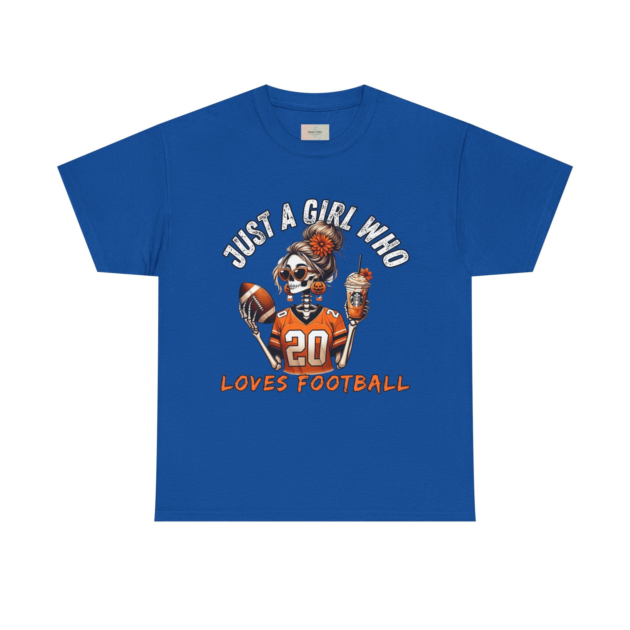 Just a Girl Who Loves Football Unisex Tee, Casual Sports T-Shirt, Football Fan Gift, Game Day Apparel, Fall Sports Top