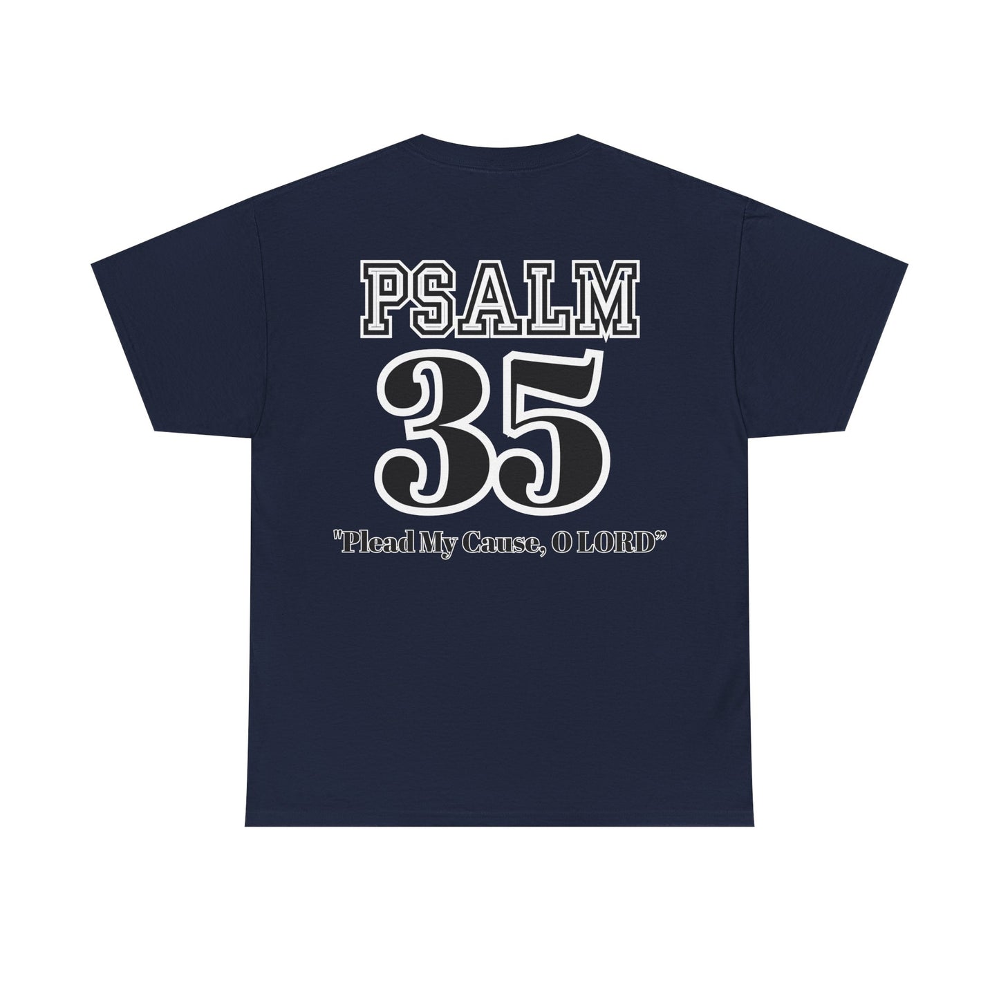 Unisex Heavy Cotton Tee with Psalm 35 Design, Faith-Based T-Shirt for Spirituality, Gift for Christians, Comfortable Everyday Wear, [...]