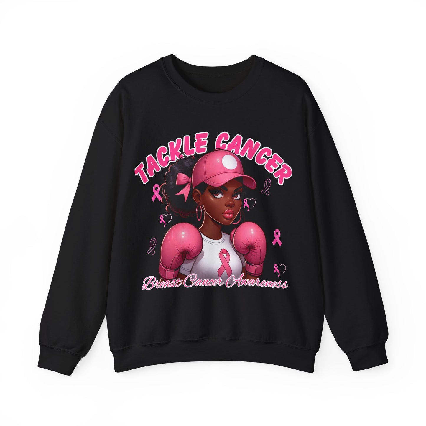 Awareness Sweatshirt - Tackle Cancer Crewneck, Unisex Pink Awareness Pullover, Breast Cancer Support Gift, Cozy Charity Apparel,