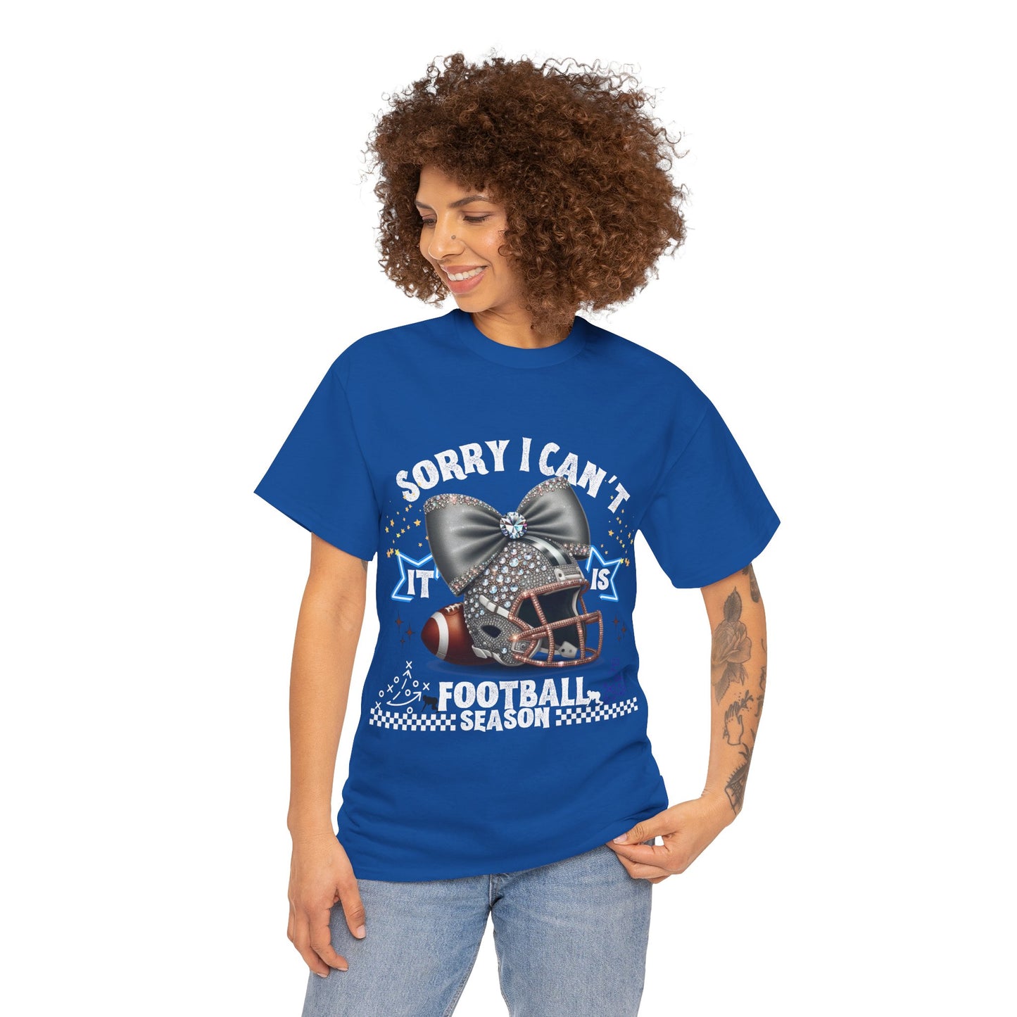 Football Season Bling Tee, Funny Football T-Shirt, Fall Sports Shirt, Unisex Graphic Tee, Gift for Sports Fans