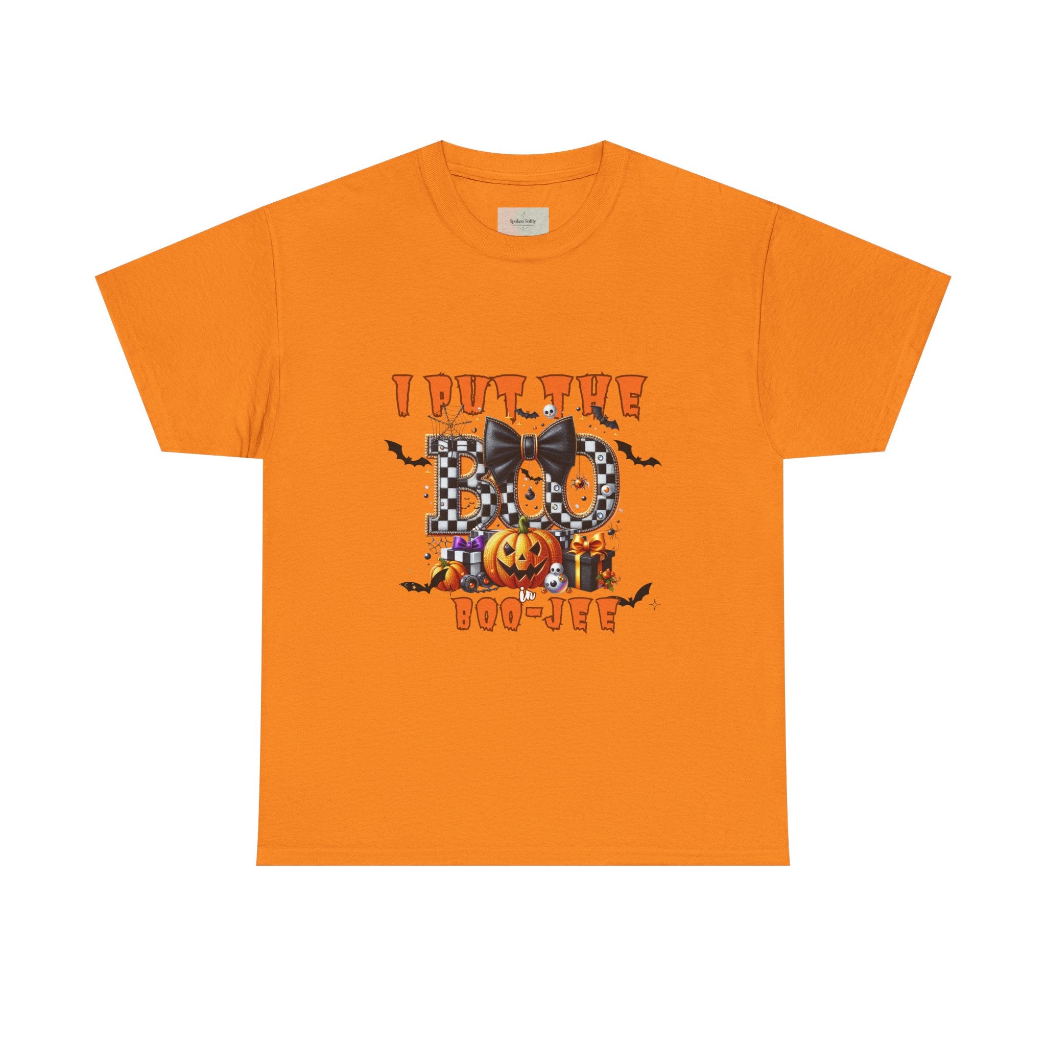 Halloween Themed Unisex Tee - I Put The Boo In Boo-Jew, Cute Funny Halloween T-Shirt, Spooky Season Apparel, Halloween Party Wear, [...]