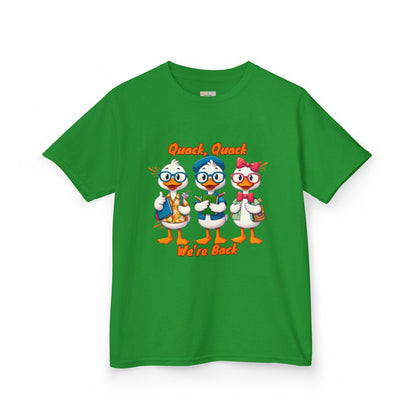 Kids Quack Quack Tee, Fun Back To School Shirt, Duck Graphic Tee, Gift for Children, Playful Kids Apparel