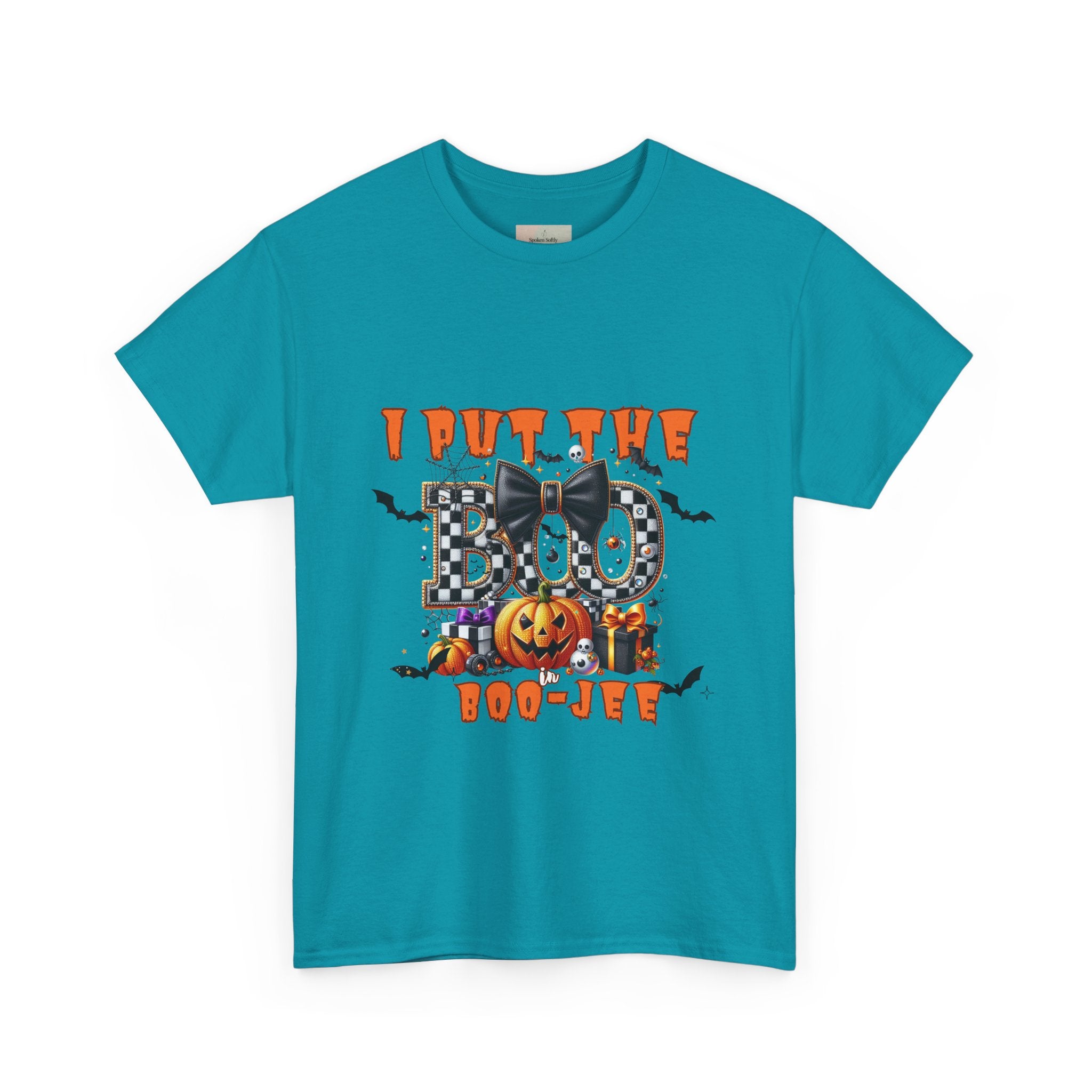 Halloween Themed Unisex Tee - I Put The Boo In Boo-Jew, Cute Funny Halloween T-Shirt, Spooky Season Apparel, Halloween Party Wear, [...]