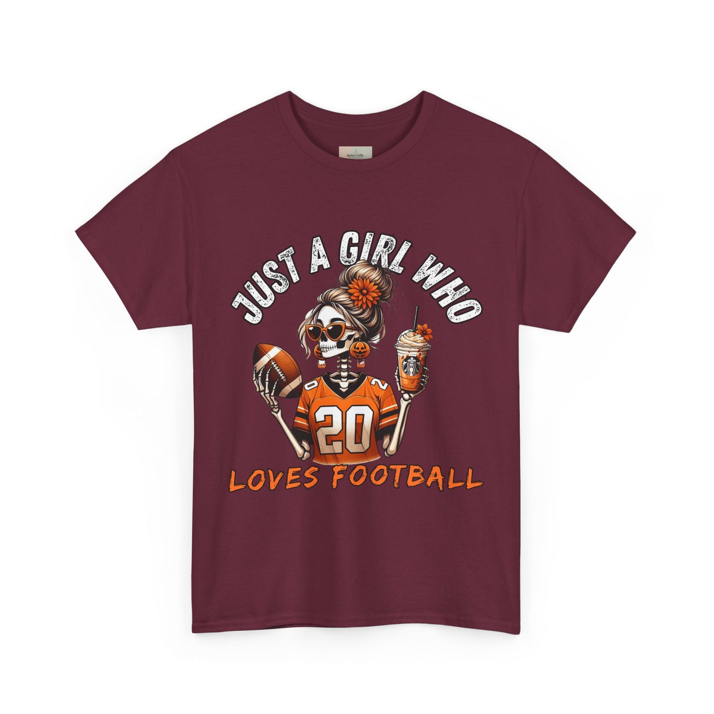 Just a Girl Who Loves Football Unisex Tee, Casual Sports T-Shirt, Football Fan Gift, Game Day Apparel, Fall Sports Top