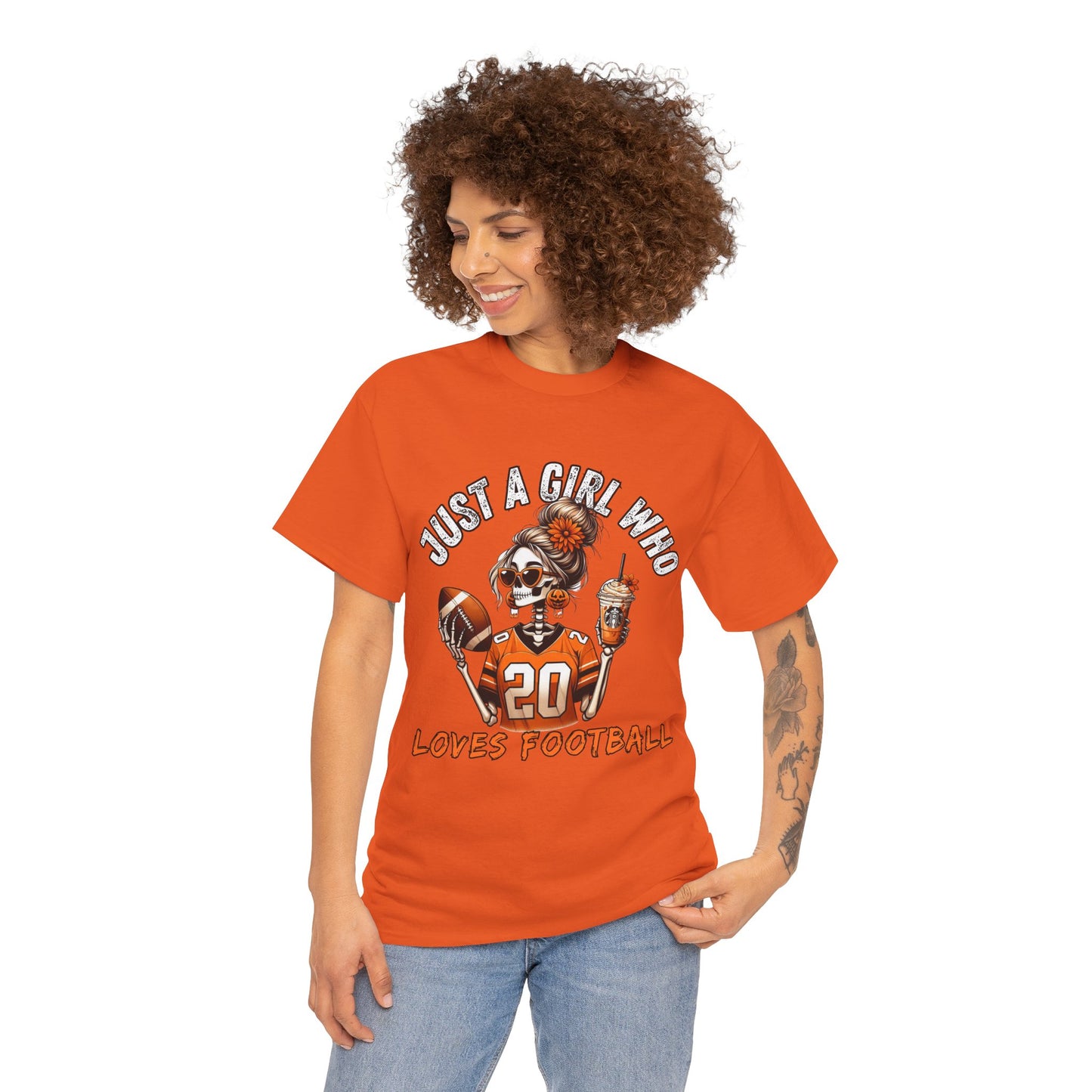 Just a Girl Who Loves Football Unisex Tee, Casual Sports T-Shirt, Football Fan Gift, Game Day Apparel, Fall Sports Top