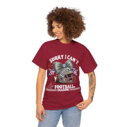 Football Season Bling Tee, Funny Football T-Shirt, Fall Sports Shirt, Unisex Graphic Tee, Gift for Sports Fans