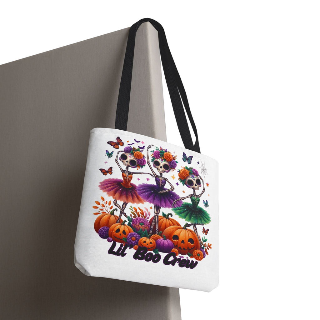 Halloween-Themed Tote Bag, Customizable Lil Boo Crew Halloween Tote, Spooky Gift Idea, Seasonal Shopping Bag, Fall Festival Accessory