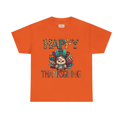 Thanksgiving Turkey T-Shirt, Unisex Heavy Cotton Tee for Fall, Family Gatherings, Holiday Celebrations, Cute Graphic Tee, Turkey Day Shirt