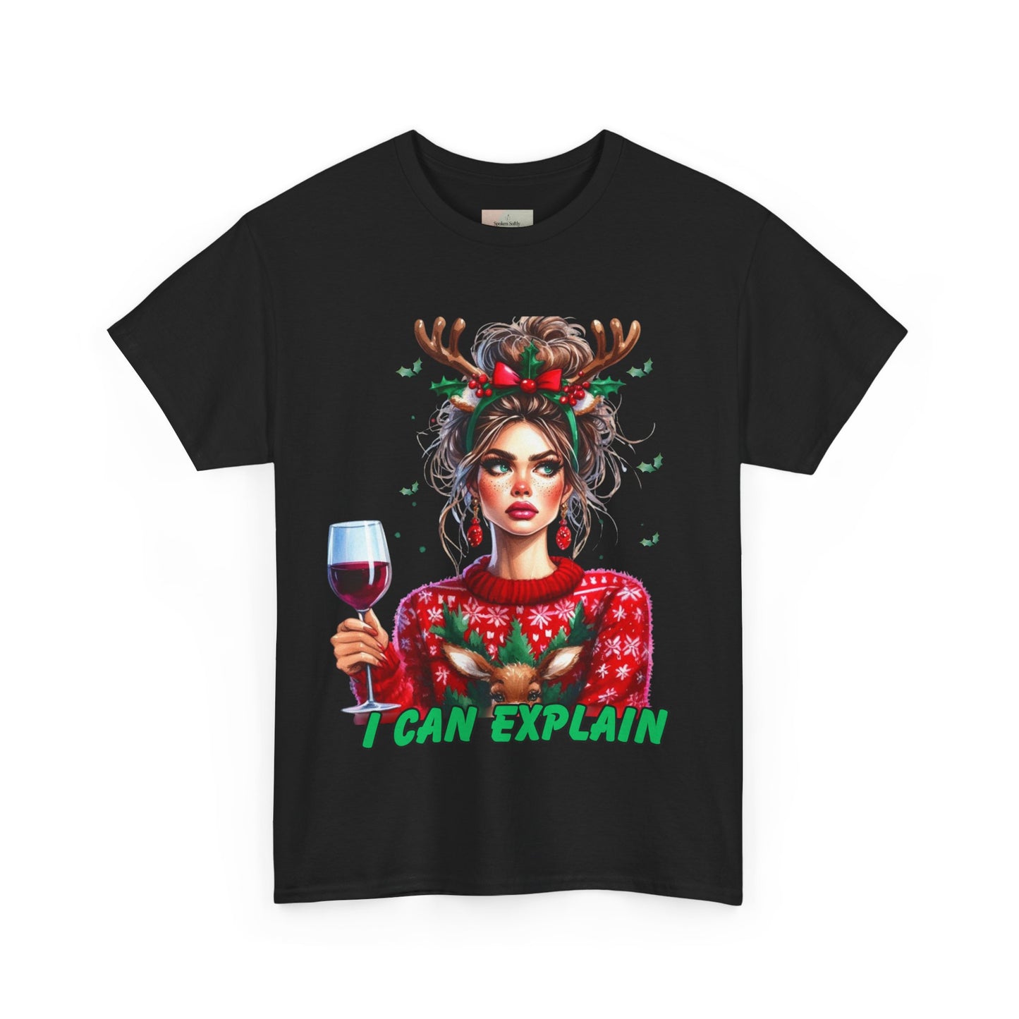 Festive Christmas Tee, I Can Explain Seasonal Top, Holiday Apparel, Unisex Holiday Shirt, Funny Christmas Outfit