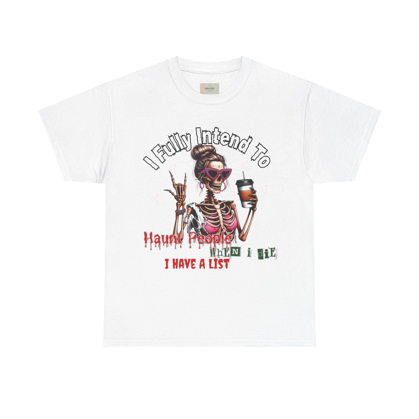 Funny Halloween Skeleton Tee, Unisex Cotton Shirt, Spooky Graphic Shirt, Gift for Halloween Lovers, Casual Wear Tee