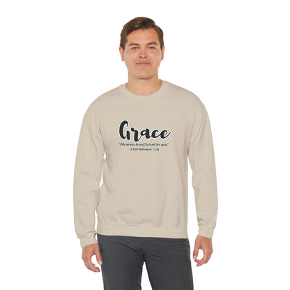 My Grace Is Sufficient Sweatshirt – Christian Crewneck, Faith-Inspired Unisex Pullover, Encouraging Gift
