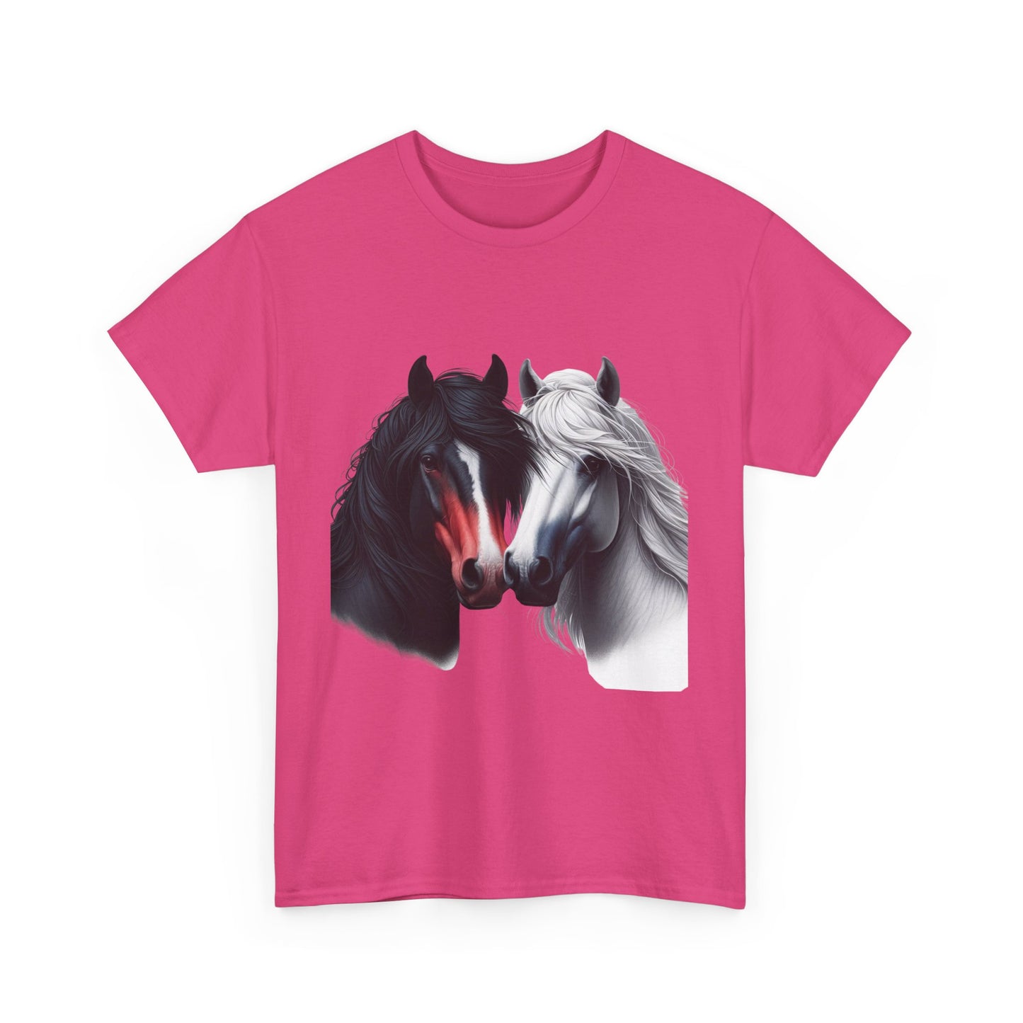 Black and White Horse Graphic Tee, Unisex T-Shirt, Equestrian Gift, Casual Wear, Horse Lover Apparel, Horse-Themed T-Shirt