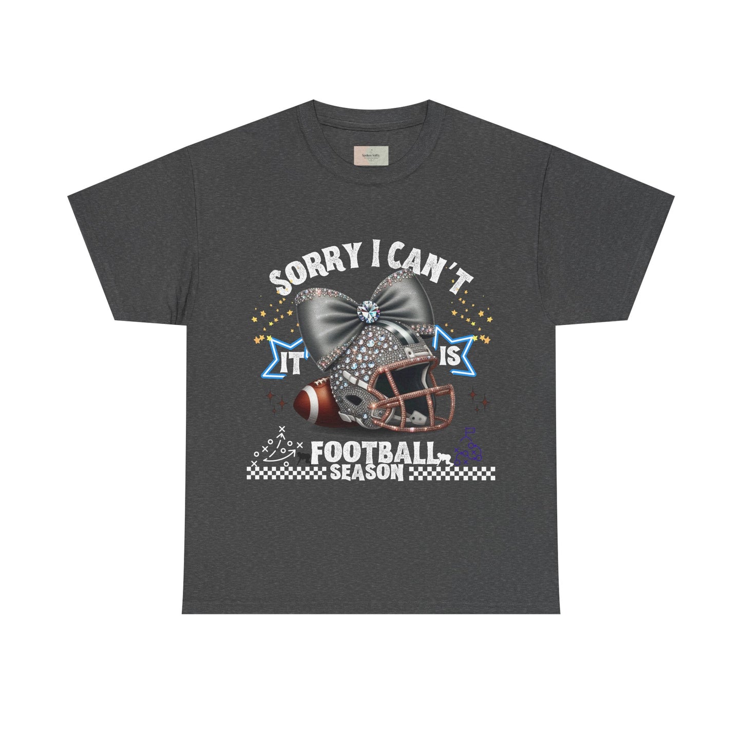 Football Season Bling Tee, Funny Football T-Shirt, Fall Sports Shirt, Unisex Graphic Tee, Gift for Sports Fans