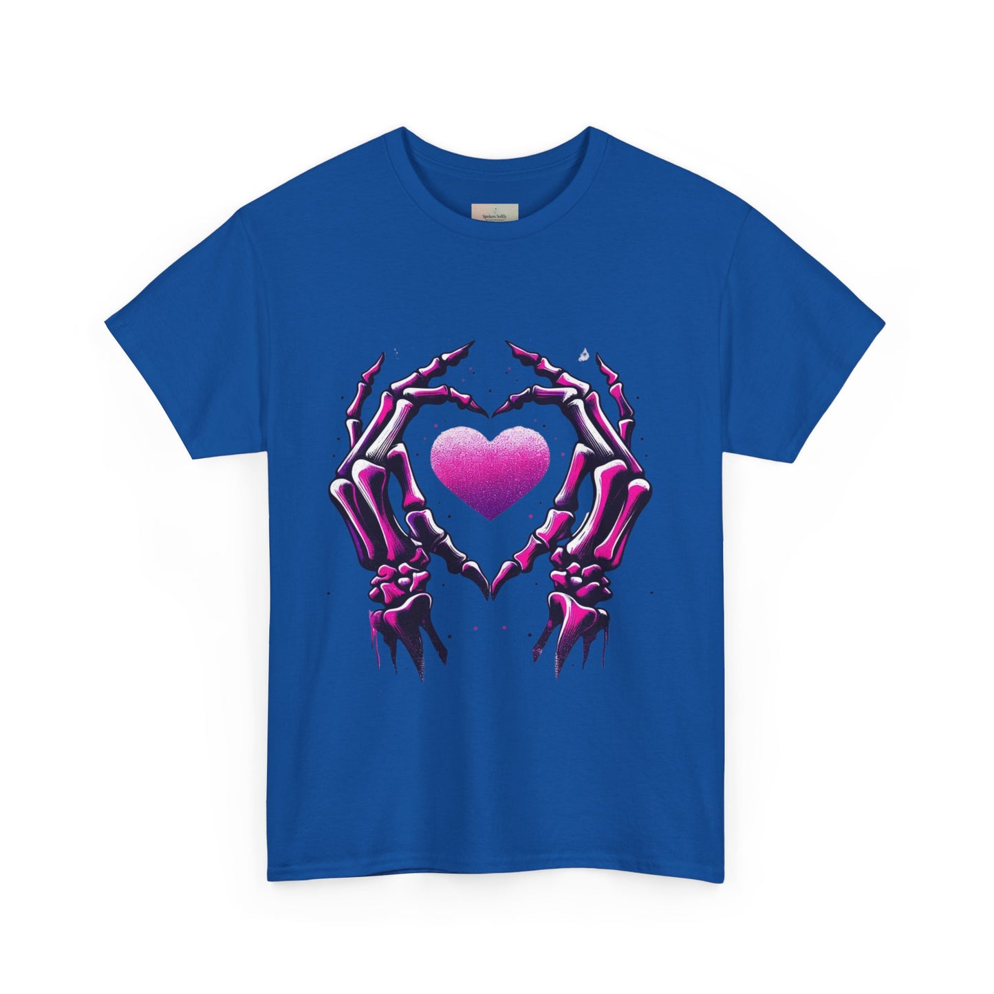 Skeleton Hands Heart Unisex Tee | Halloween Shirt, Gift for Gothic Lovers, Alternative Fashion, Casual Wear, Unique Graphic Tee